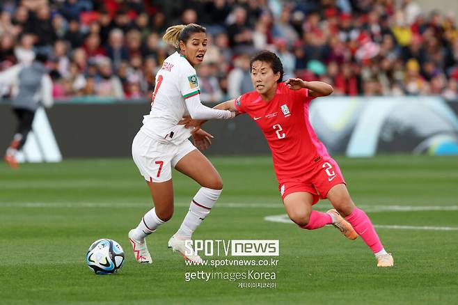 ▲ 호주•뉴질랜드 여자월드컵 조별리그 2차전에서 모로코에 패한 한국 여자축구 대표팀