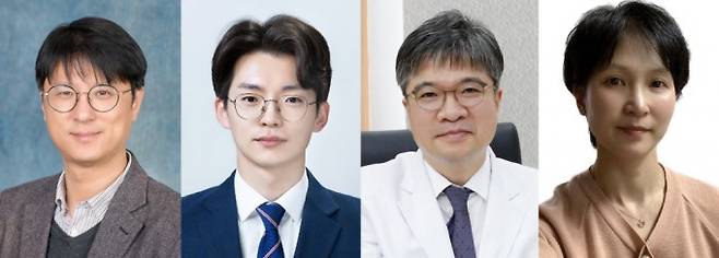 (왼쪽부터) 이재영 지스트 교수, 이민규 박사과정생, 안영근·김용숙 전남대 교수