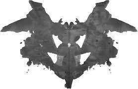 로르샤흐 잉크 반점 검사​ 1번 그림./사진=위키백과