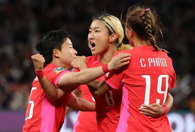 조소현이 대한민국 여자 축구대표팀의 월드컵 무득점을 깨뜨렸다. 사진=연합뉴스