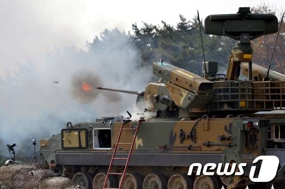 육군이 운용하는 '비호복합'. (육군 제공) 2016.11.16/뉴스1