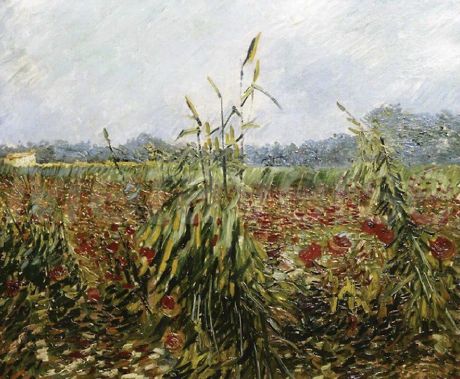 빈센트 반 고흐의 작품 '녹색 옥수수 줄기'. 위키미디어 제공