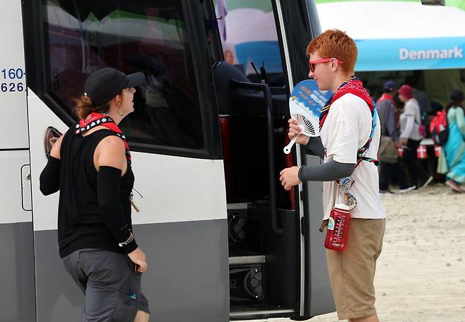 2023 새만금 세계스카우트잼버리 개막 나흘째인 4일 전북 부안군 하서면 야영장 \