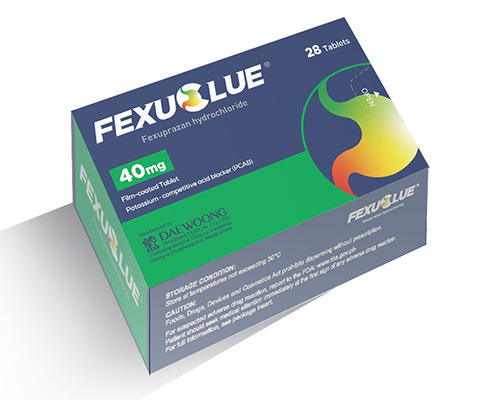 Daewoong Pharmaceutical Co.’s Fexuclue, a novel drug for gastroesophageal reflux disease. [Courtesy of Daewoong Pharmaceutical]