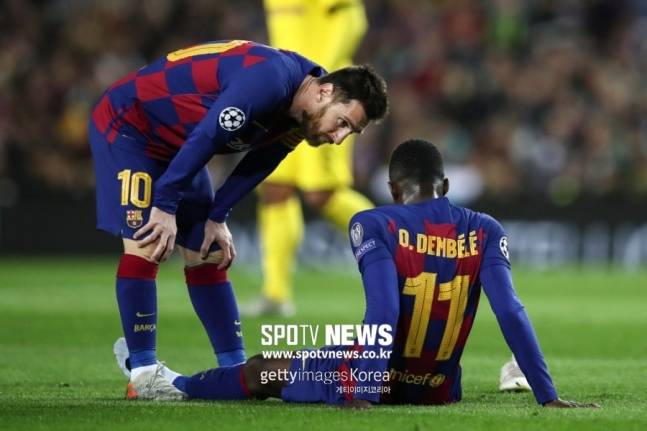 ▲ 바르셀로나에서 누워있던 시간이 더 길던 뎀벨레