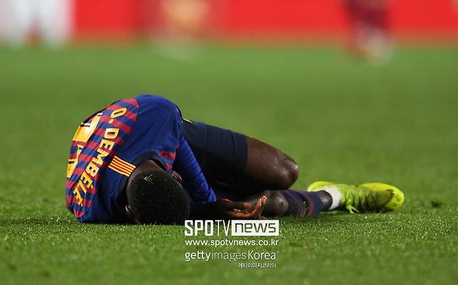 ▲ 바르셀로나에서 누워있던 시간이 더 길던 뎀벨레