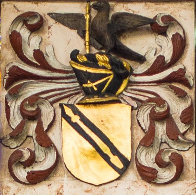 성 트리니티 교회에 새겨진 셰익스피어의 문장. <저작권자=Sicinius>