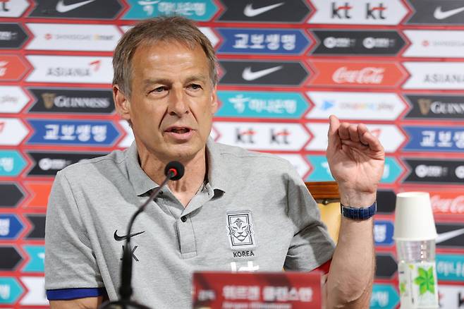 위르겐 클린스만 한국 남자 축구 대표팀 감독. 대한축구협회 제공