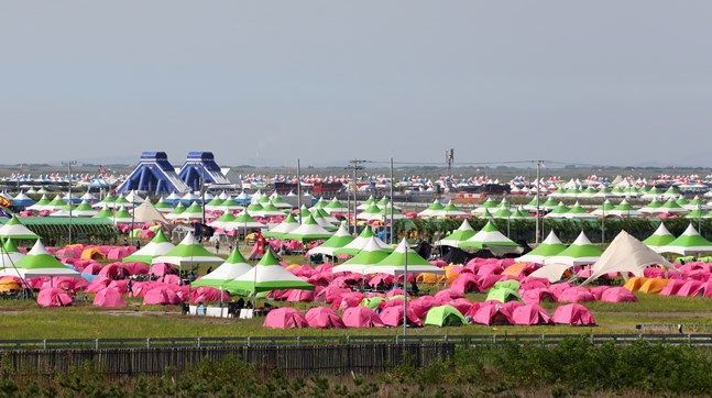 3일 전북 부안군 '2023 새만금 제25회 세계스카우트잼버리' 숙영지. ⓒ 뉴시스