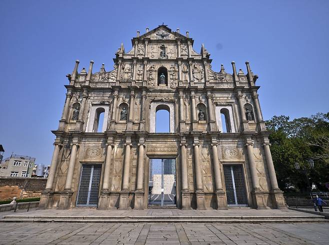 마카오 세인트 폴 성당 유적.   마카오관광청 제공