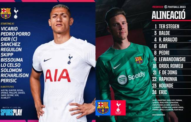 사진=토트넘 훗스퍼, 바르셀로나