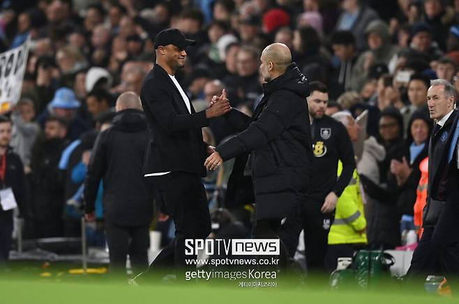 ▲ 빈센트 콤파니와&nbsp;펩 과르디올라