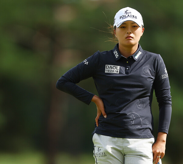 2023년 미국여자프로골프(LPGA) 투어 메이저 골프대회 AIG여자오픈에 출전한 고진영 프로가 2라운드에서 경기하는 모습이다. 사진제공=Chloe Knott/R&A/R&A via Getty Images