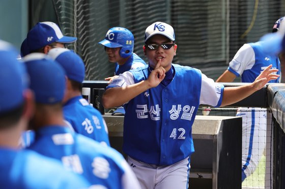 대통령배 결승에 오른 군산상일고 선수들. 장진영 기자