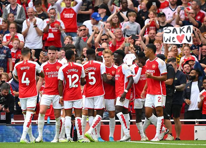 2-1 승리를 기록한 아스널. Getty Images