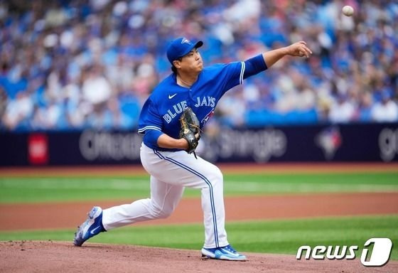 미국 메이저리그(MLB) 토론토 블루제이스의 투수 류현진. /AFPBBNews=뉴스1