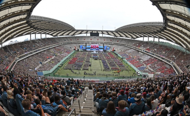 지난 11일 서울 마포구 서울월드컵경기장에서 2023 새만금 세계스카우트잼버리 폐영식이 열리고 있다. 사진=연합뉴스