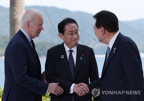 한미일 3국 정상 [연합뉴스 자료사진]