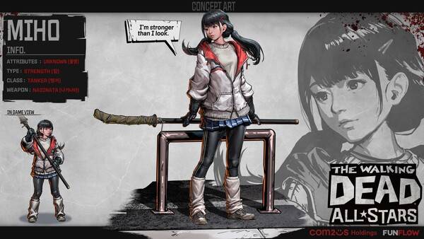 워킹데드 올스타즈 신규 생존자 '미호'