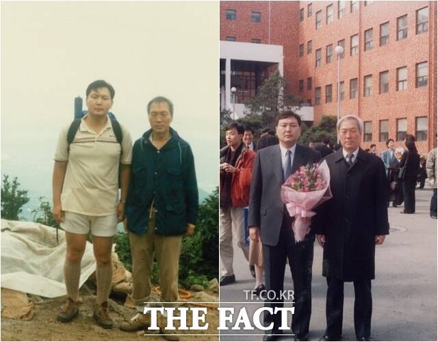 고인은 윤 대통령이 서울대에 입학하자 '선택학 자유'를 선물했다. /대통령실 제공