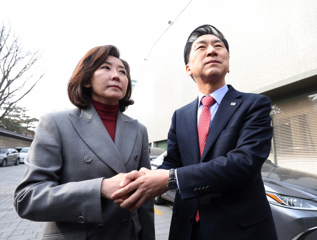 ▲국민의힘 김기현 당 대표와 나경원 전 의원 ⓒ연합뉴스