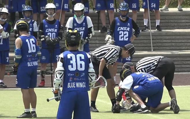 충남삼성고등학교에서 개최된 라크로스 대회. 사진출처ㅣ충남삼성고등학교 스포츠 중계 동아리