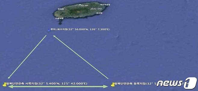 해양 글라이더의 관측 예정 해역(기상청 제공) ⓒ 뉴스1