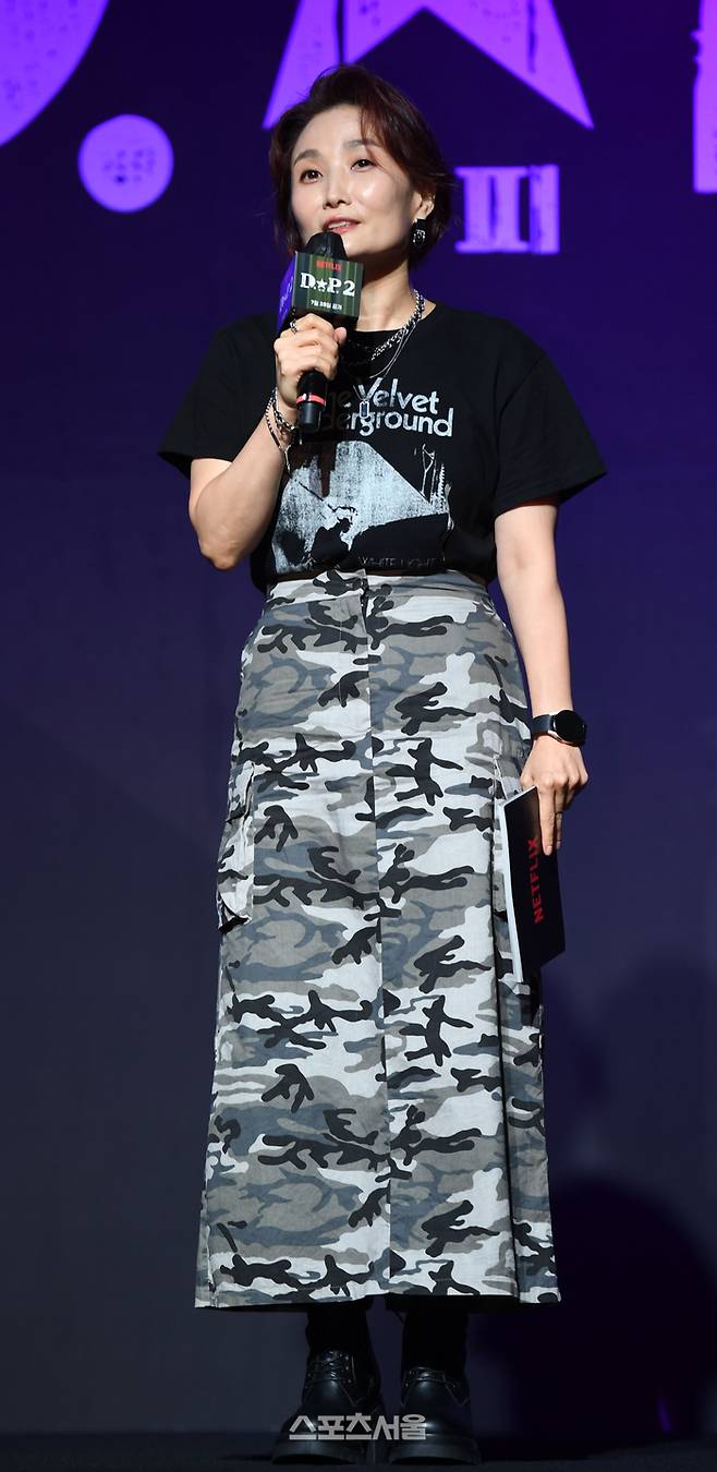 지난 7월 서울 강남구 인터컨티넨탈 서울 파르나스에서 열린 넷플릭스(Netflix) ‘D.P.(디피)’ 시즌2 제작발표회. 사진ㅣ최승섭기자