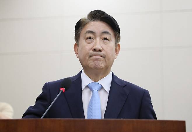 ▲이동관 방송통신위원회 위원장 후보자. 사진=미디어오늘.