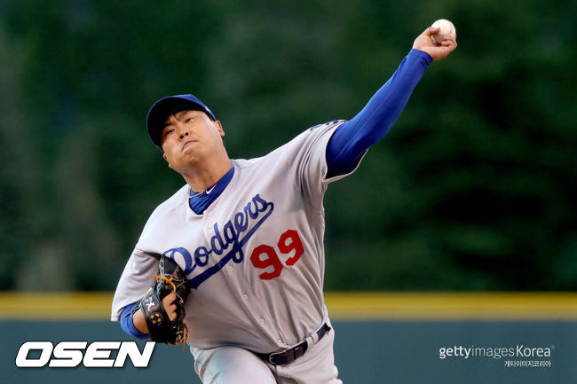 [사진] 2017년 5월12일(한국시간) 당시 다저스 류현진. ⓒGettyimages(무단전재 및 재배포 금지)