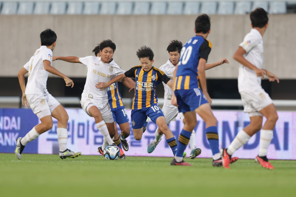 울산 U15와 서울 U15의 결승전 모습.(사진=프로축구연맹)