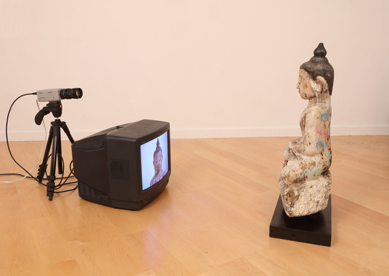 Nam June Paik's ″TV Buddha″ (2005) [NAM JUNE PAIK ESTATE]