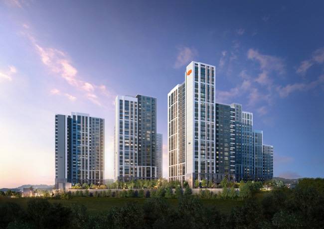 e편한세상 원주 프리모원 투시도.  DL이앤씨 제공