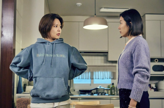 Jeon Hye-jin, right, plays Eun-mi, the mother to Choi Soo-young's character Jin-hee in the ENA drama ″Not Others″ [ENA]