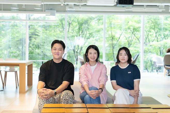 (왼쪽부터) 이형진 PD, 이연규 PD, 차예린 PD/사진=엠넷 제공