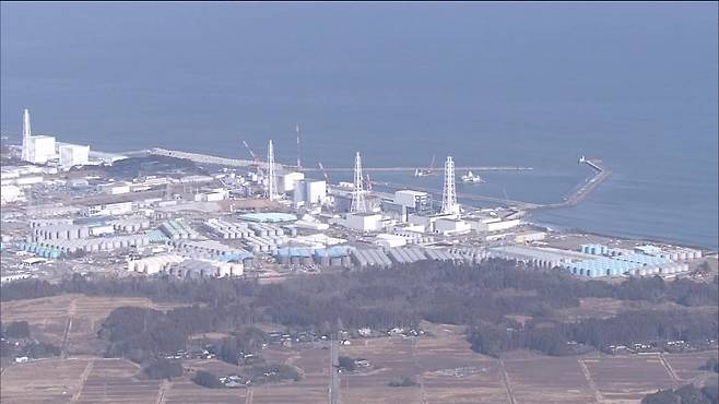 오염수 해양 방류가 진행 중인 일본 후쿠시마 제1원자력발전소