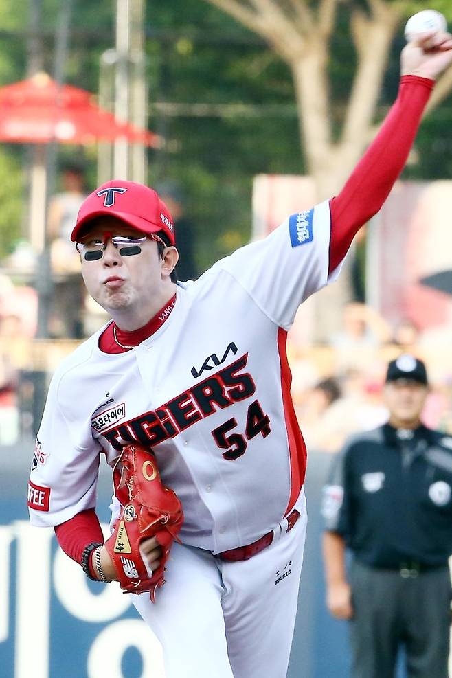 개인 통산 선발 최다승을 향해 역투하는 양현종 [KIA 타이거즈 제공. 재판매 및 DB 금지]