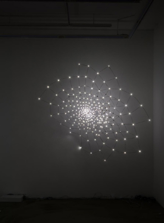 김주현, , 동선, 자체제작 기판, LED, 205×185×35cm, 2016