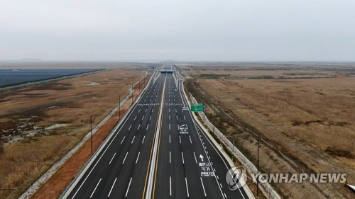 새만금 남북도로 모습. 사진 새만금개발청