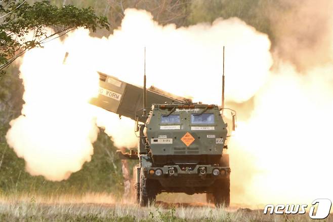 고속기동포병로켓시스템(HIMARS·하이마스). ⓒ AFP=뉴스1 ⓒ News1 이종덕 기자