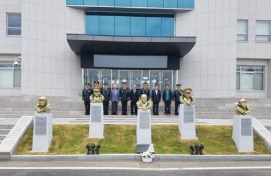 육사 교내 설치된 독립군·광복군 흉상. 사진=연합뉴스