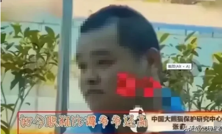 아이바오 학대로 정직처분을 받았던 중국 사육사. 이상 중국 유튜브 ‘黑白小团子’ 캡처
