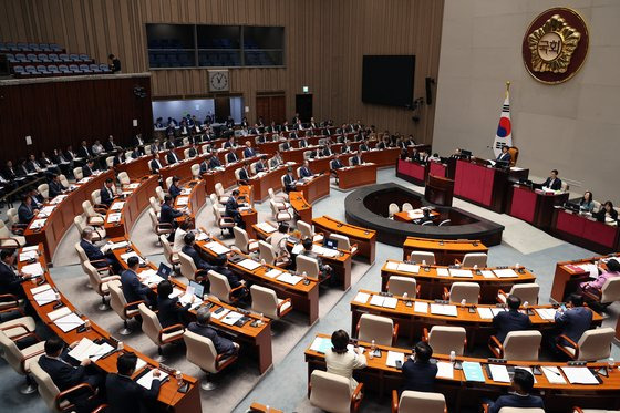 31일 국회에서 예산결산특별위원회 전체회의가 진행되고 있다. 뉴스1