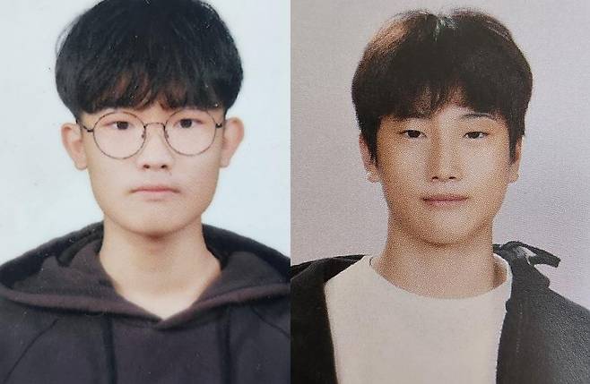 전북 완주군 봉서중학교 1학년 장수인(13)·전도영(13) 학생 ⓒ전북 완주소방서 제공