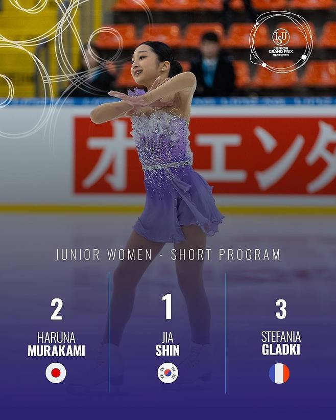 연기 펼치는 신지아 [ISU 소셜미디어 캡처. 재배포 및 DB 금지]