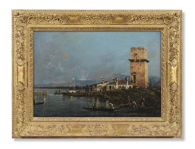 카날레토 ‘말게라의 탑’(1740년경).     로빌란트보에나 갤러리 제공