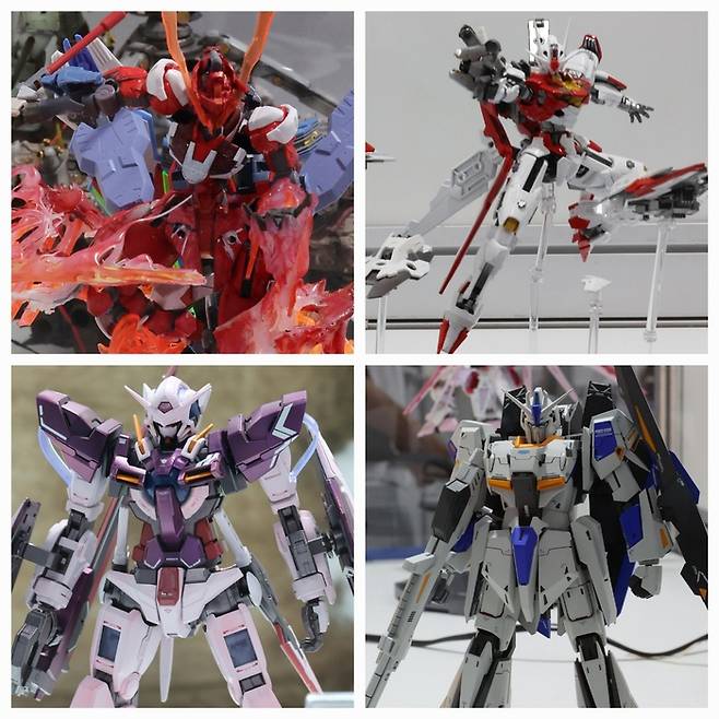 (왼쪽위부터 시계방향) King of Scolopendra gigantea - 오도겸, Gundam Aerial 최종결전사양 - 유완, Code Blue Z - 이성동, Exia Transam Mode - 심규원
