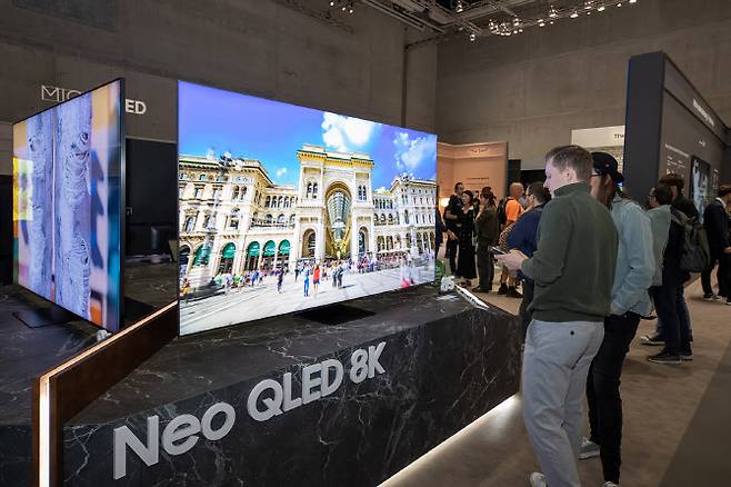 삼성전자가 IFA 2023에서 전시한 Neo QLED 8K 제품. (사진=삼성전자)