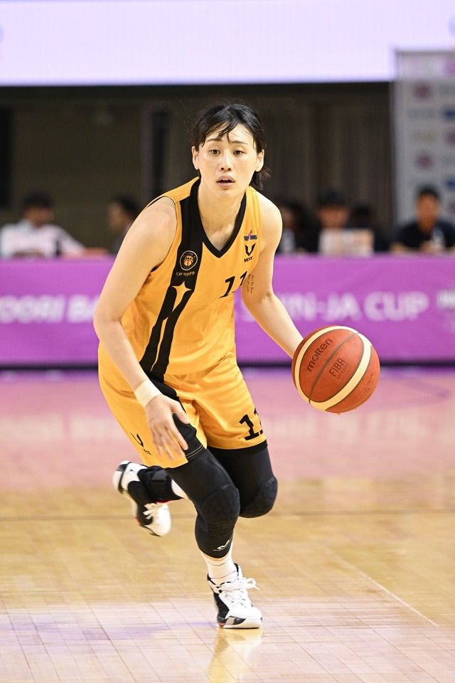 경기에 집중하는 강이슬. /사진=WKBL 제공