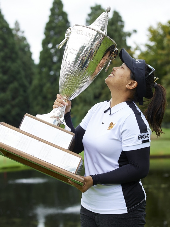 LPGA 투어 포틀랜드 클래식에서 생애 첫 승을 달성한 짜네띠 완나샌. AP 연합뉴스